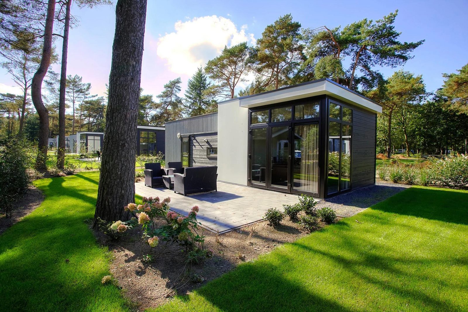 Cube la Mer 4 met terras tussen de dennen